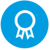 Certificate icon with medal