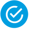 Certificate icon with hook